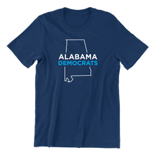 Load image into Gallery viewer, AL Democrats Logo T-Shirt - Navy or White
